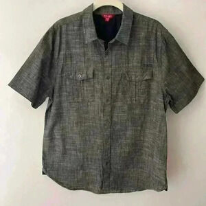 Guess Men’s Short Sleeve Button Down Shirt, Size M
